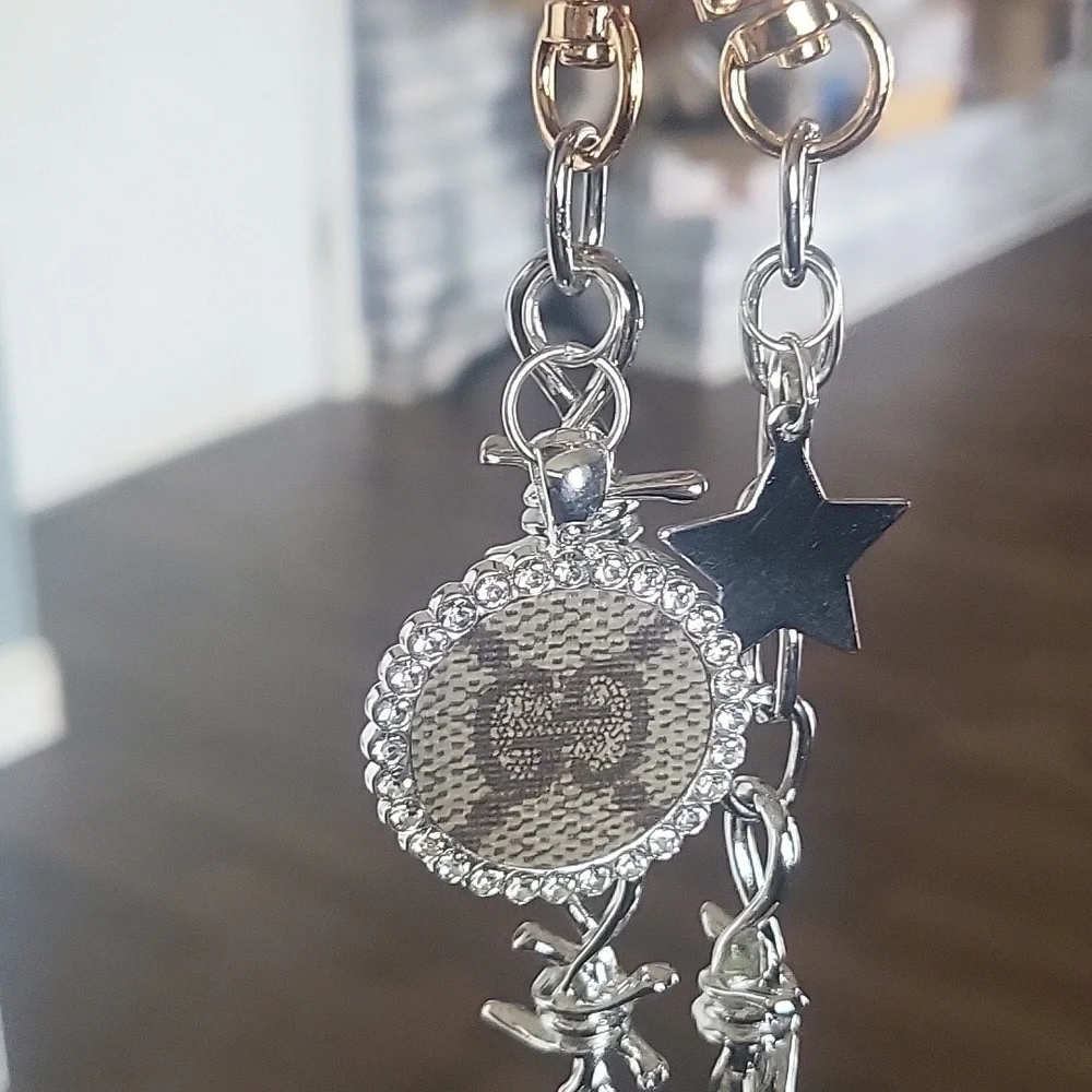 Authentic upcycled Gucci Handbag Charm. Handmade